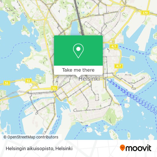 Helsingin aikuisopisto map