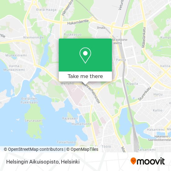 Helsingin Aikuisopisto map