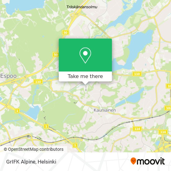 GrIFK Alpine map