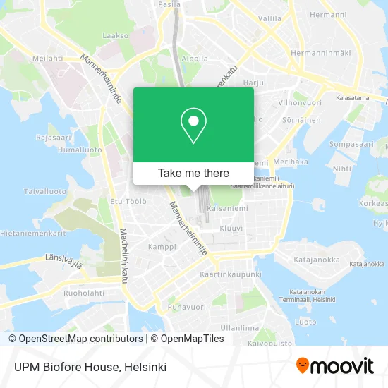 UPM Biofore House map