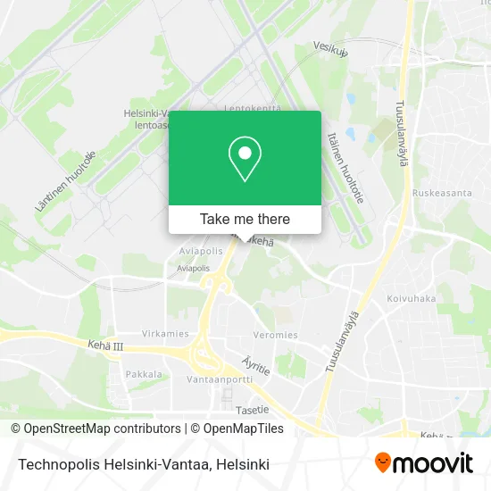 Technopolis Helsinki-Vantaa map