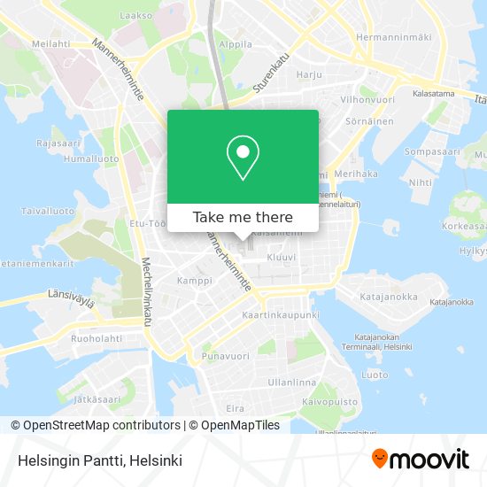 Helsingin Pantti map