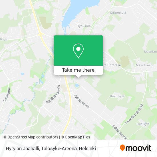 Hyrylän Jäähalli, Talosyke-Areena map