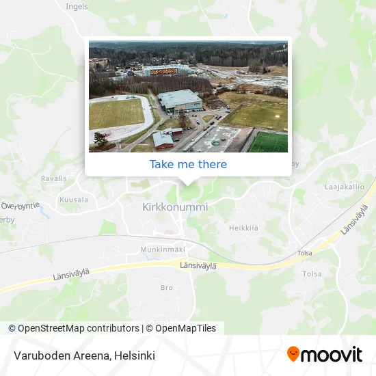 Varuboden Arena map