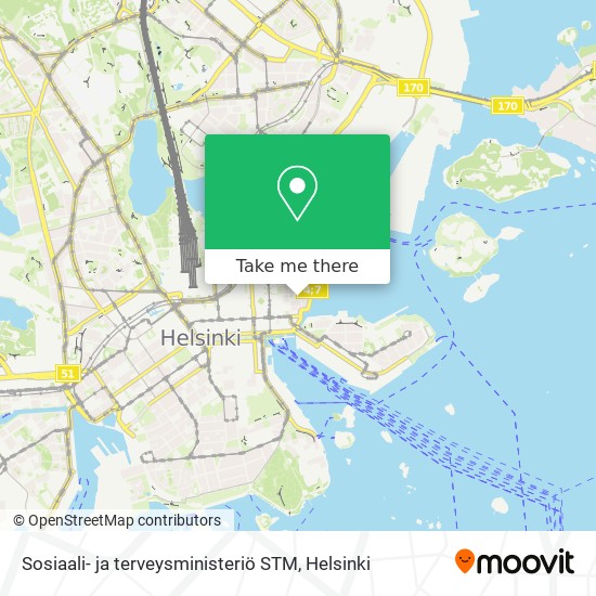 Sosiaali- ja terveysministeriö STM map