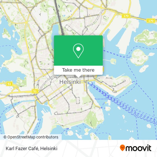 Karl Fazer Café map