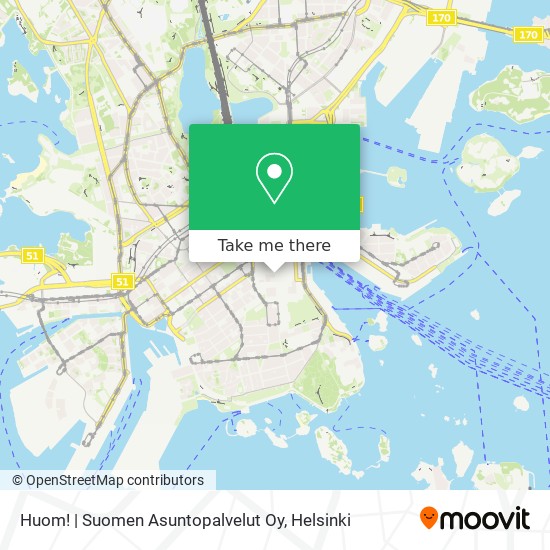Huom! | Suomen Asuntopalvelut Oy map