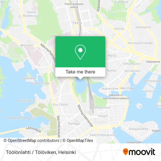 Töölönlahti / Tölöviken map