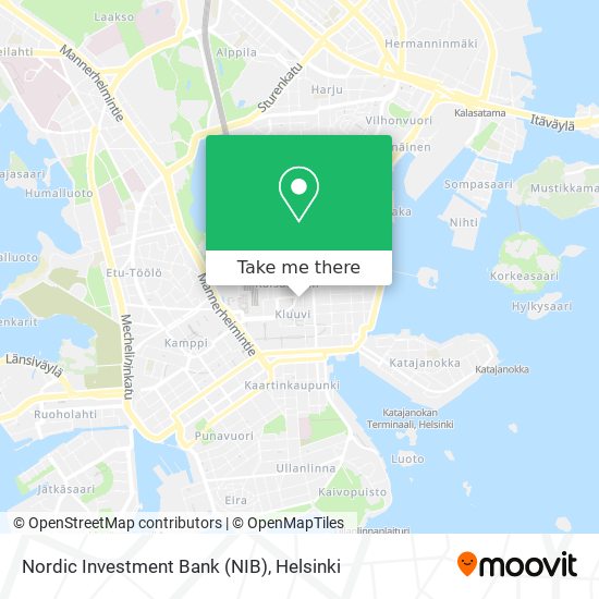 Nordic Investment Bank (NIB) map