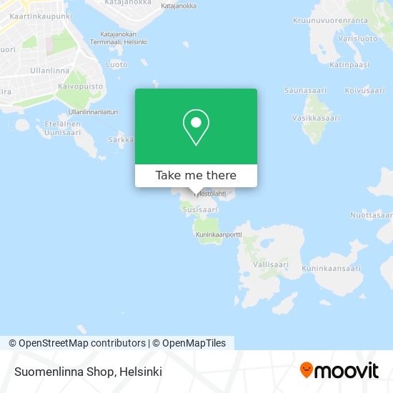 Suomenlinna Shop map