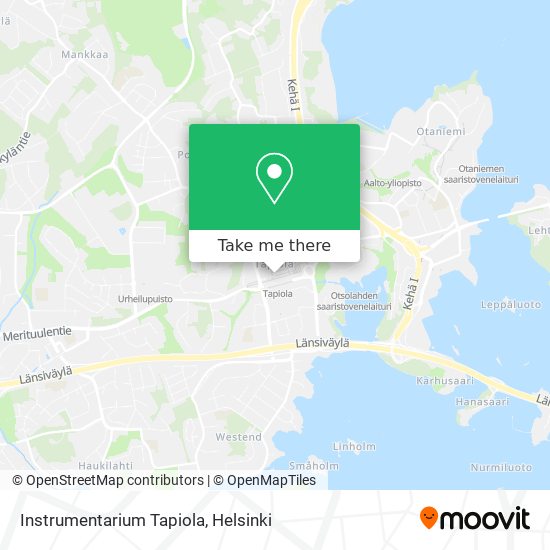 Instrumentarium Tapiola map