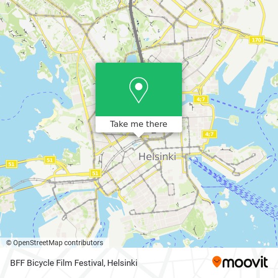 BFF Bicycle Film Festival map