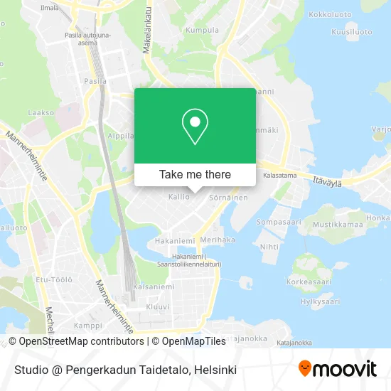 Studio @ Pengerkadun Taidetalo map