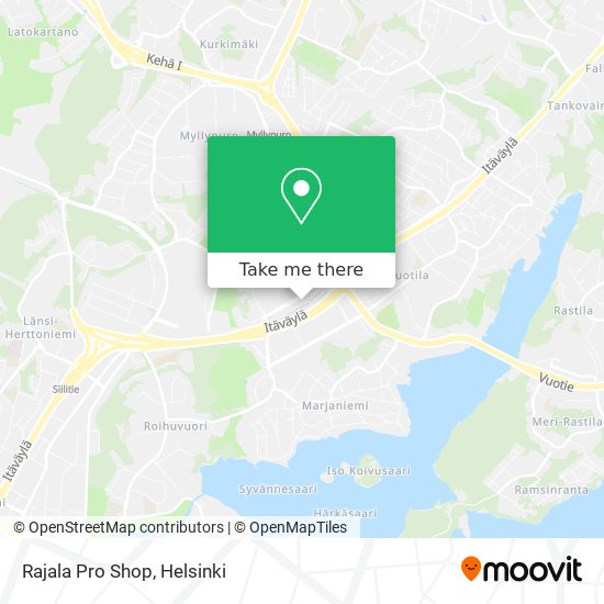 Rajala Pro Shop map