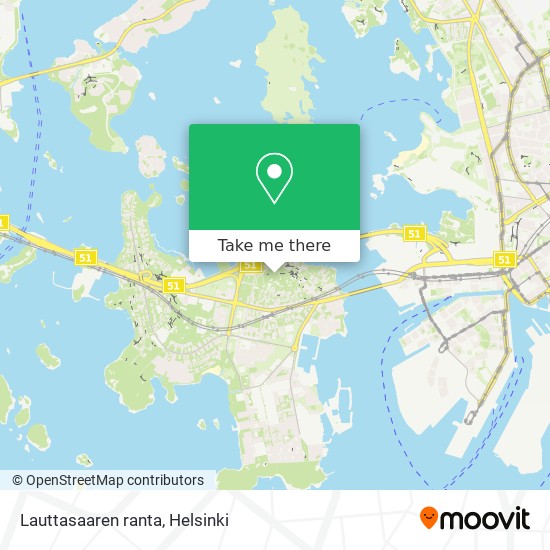 Lauttasaaren ranta map