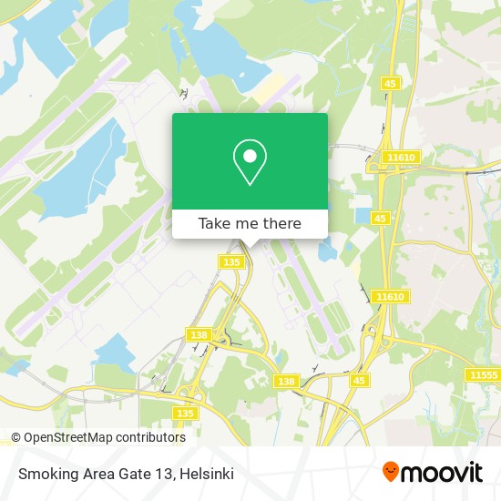 Smoking Area Gate 13 map
