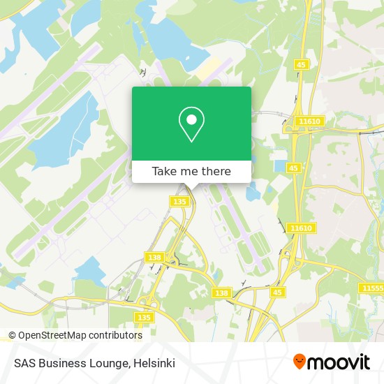 SAS Business Lounge map