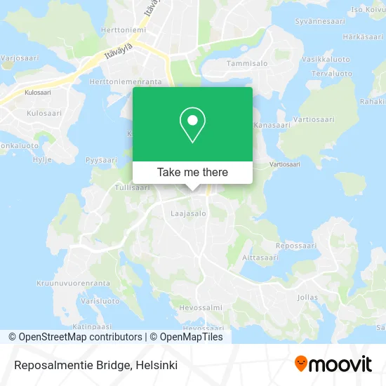 Reposalmentie Bridge map