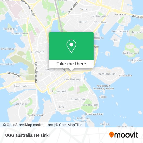 UGG australia map