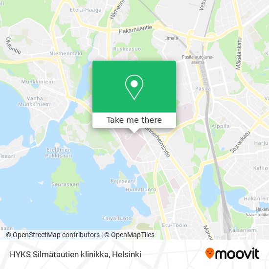 HYKS Silmätautien klinikka map