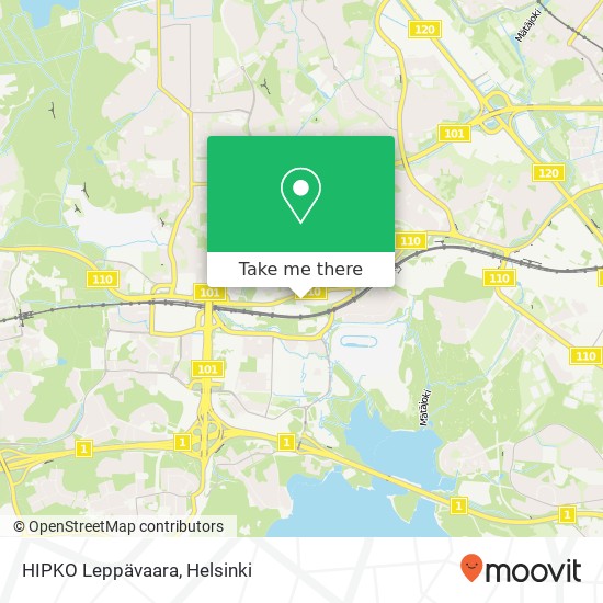 HIPKO Leppävaara map