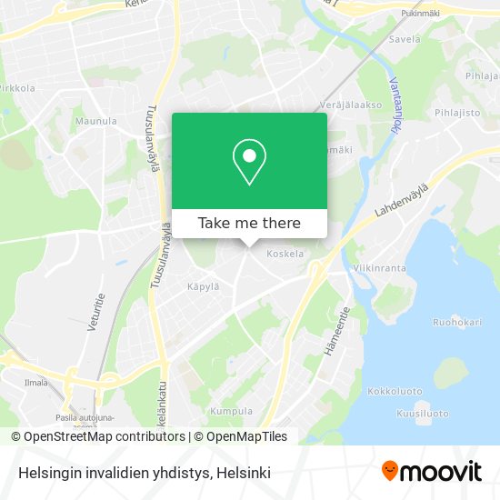 Helsingin invalidien yhdistys map