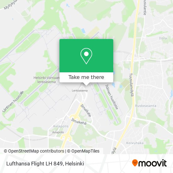 Lufthansa Flight LH 849 map