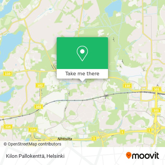 Kilon Pallokenttä map