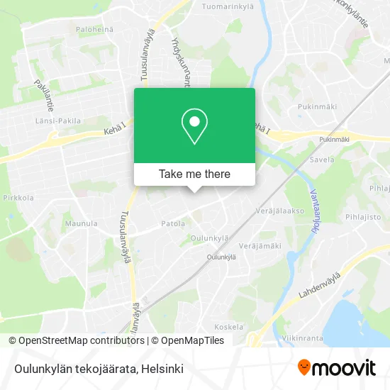 Oulunkylän tekojäärata map