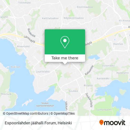 Espoonlahden jäähalli Forum map