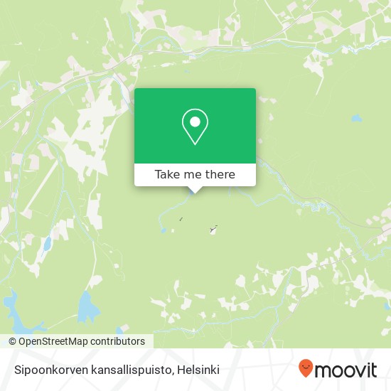 Sipoonkorven kansallispuisto map