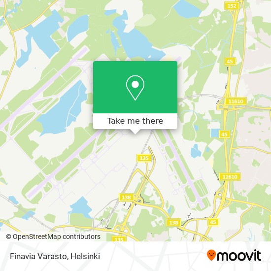 Finavia Varasto map
