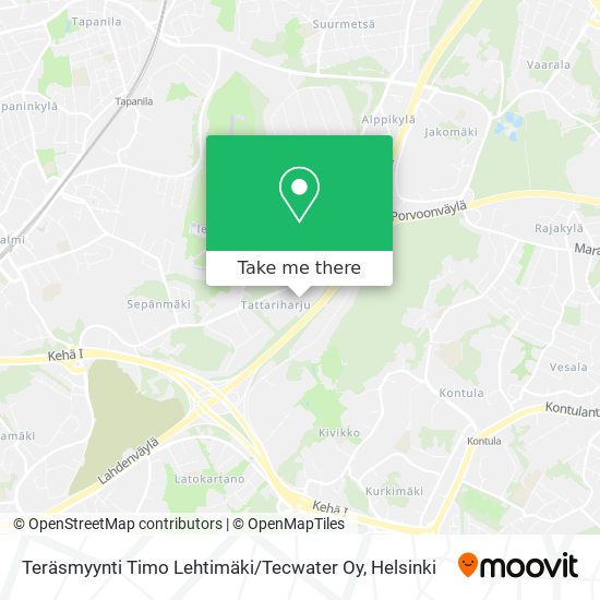 Teräsmyynti Timo Lehtimäki / Tecwater Oy map