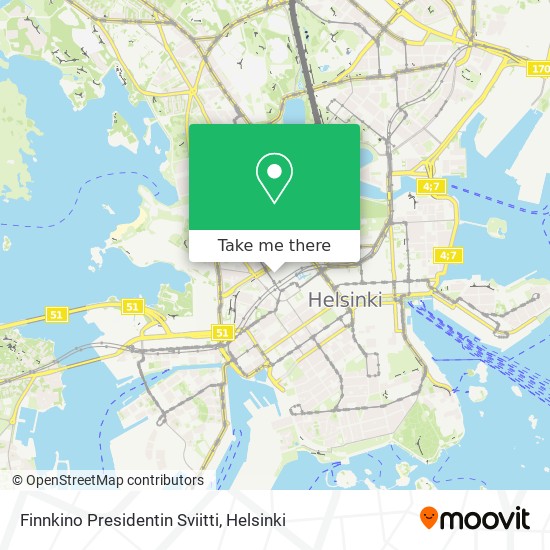 Finnkino Presidentin Sviitti map
