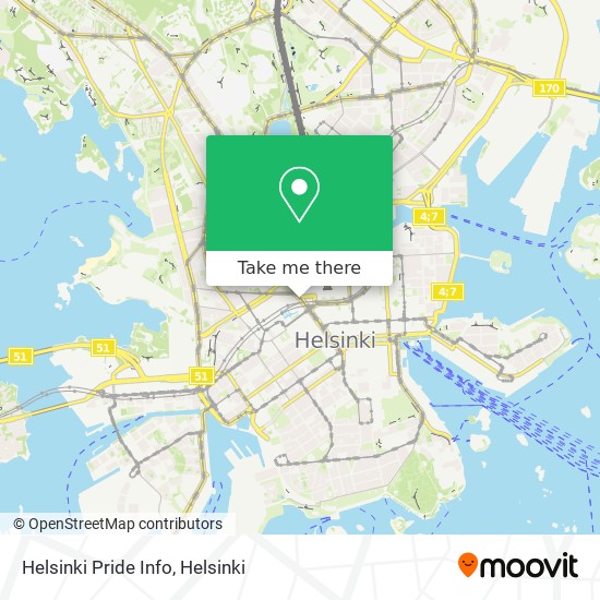 Helsinki Pride Info map