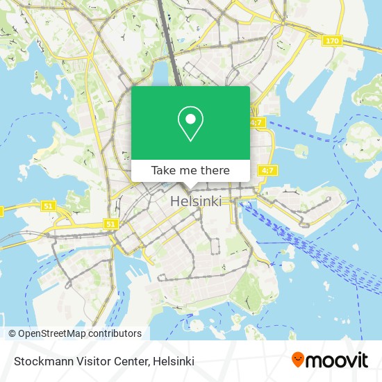 Stockmann Visitor Center map