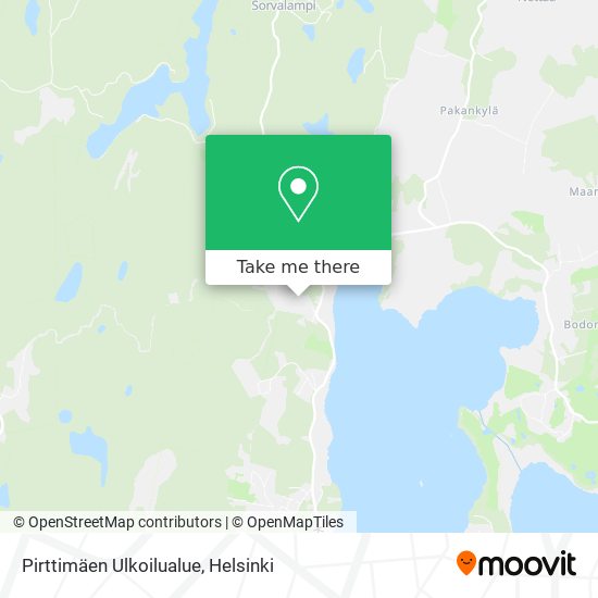 How to get to Pirttimäen Ulkoilualue in Espoo by Bus or Train?