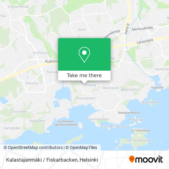 Kalastajanmäki / Fiskarbacken map