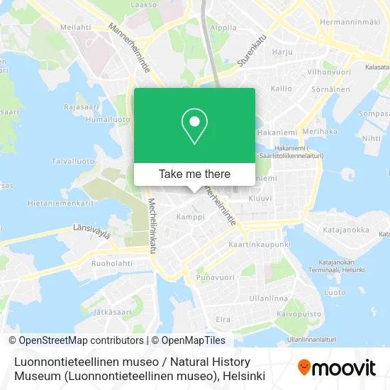 Luonnontieteellinen museo / Natural History Museum map