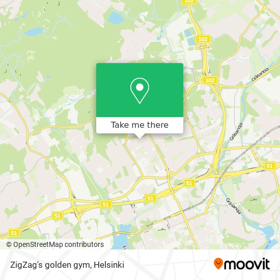 ZigZag's golden gym map