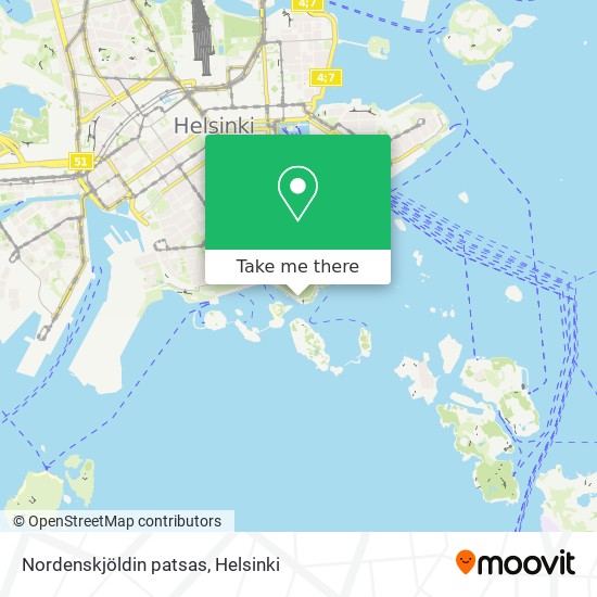 Nordenskjöldin patsas map