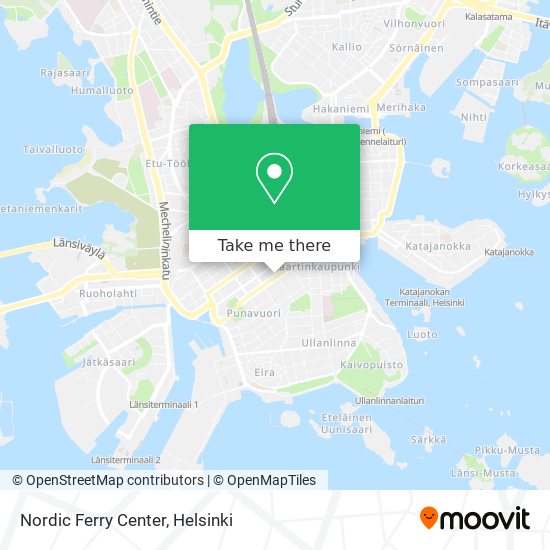Nordic Ferry Center map