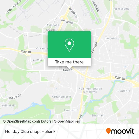 Holiday Club shop map