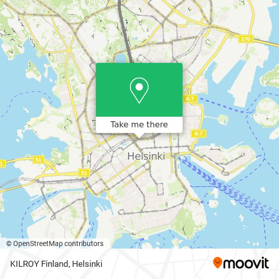 KILROY Finland map