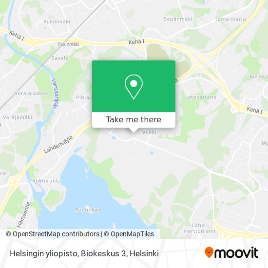Helsingin yliopisto, Biokeskus 3 map