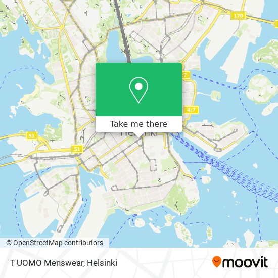 T'UOMO Menswear map