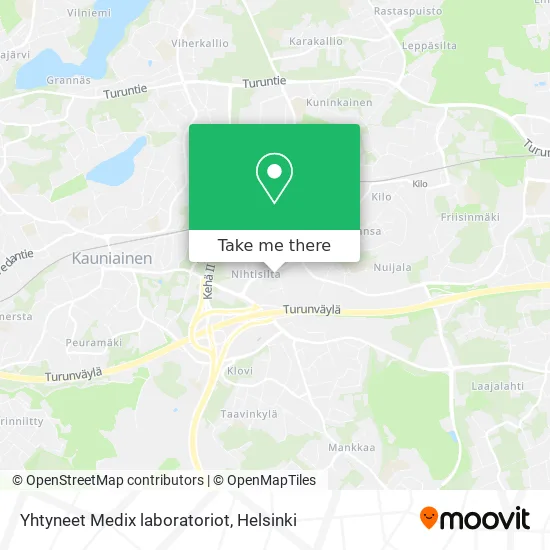 Yhtyneet Medix laboratoriot map