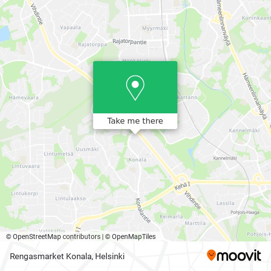 Rengasmarket Konala map