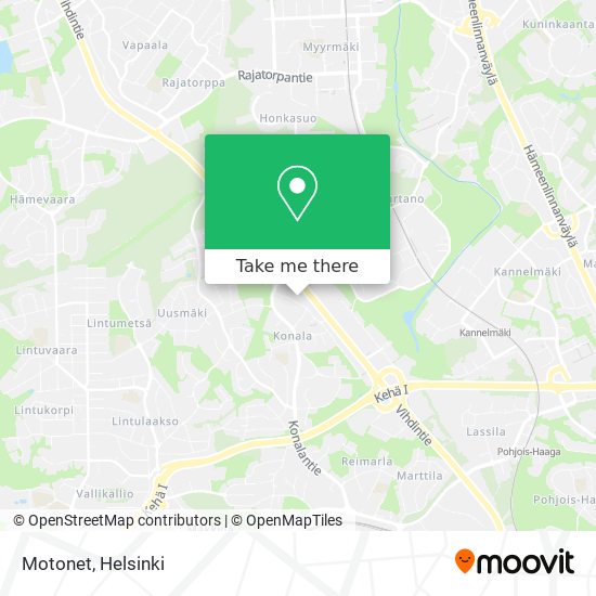 Motonet map