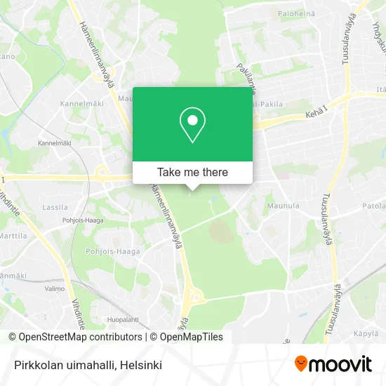 Pirkkolan uimahalli map